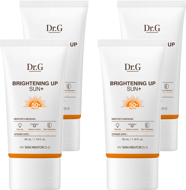 닥터지 브라이트닝 업 선 플러스 선크림 SPF50+ PA+++, 35ml, 4개