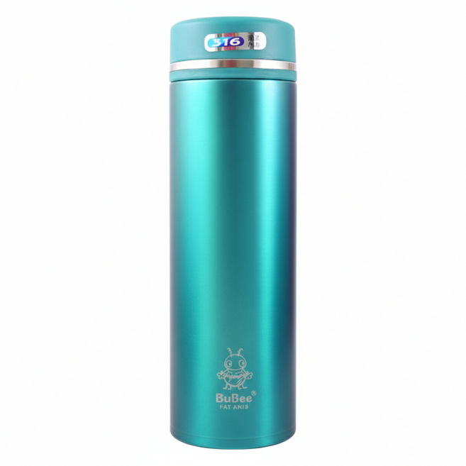 BuBee 小蟻布比 316真空保溫杯, 藍色, 500ml, 1個