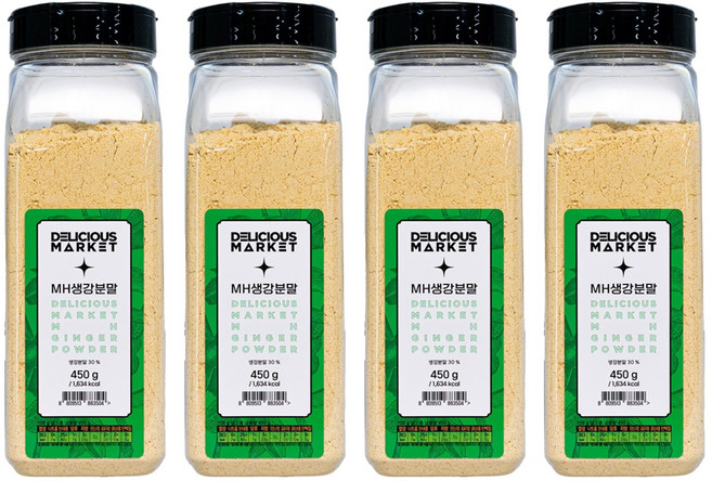 딜리셔스마켓 MH생강분말, 450g, 4개