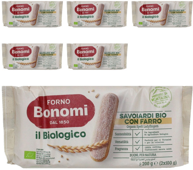 보노미 유기농 레이디핑거 비스켓, 6개, 200g