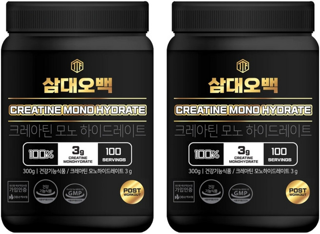ThreeThingsForFiveHundredKilogram 一水肌酸, 300g, 2罐