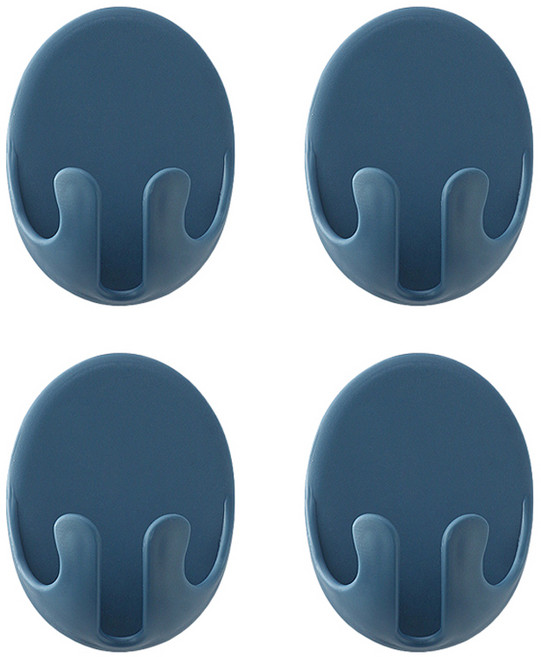 바코젤 전기 코드 케이블 정리 접착식 홀더, 4개, 네이비