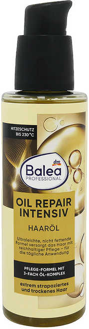 dm Balea 芭樂雅 PROFESSIONAL OIL REPAIR INTENSIV HAAROL 摩洛哥堅果護髮油 100ml, 1瓶