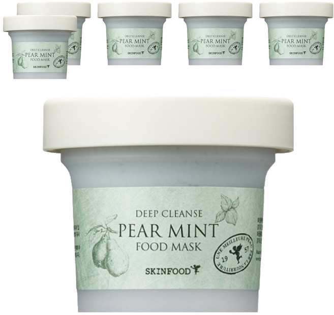 스킨푸드 페어민트 푸드 마스크 120g, 1개입, 6개