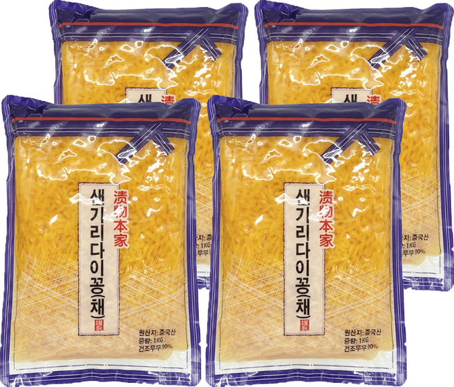 토호식품 샌기리다이꽁 채, 1kg, 4개