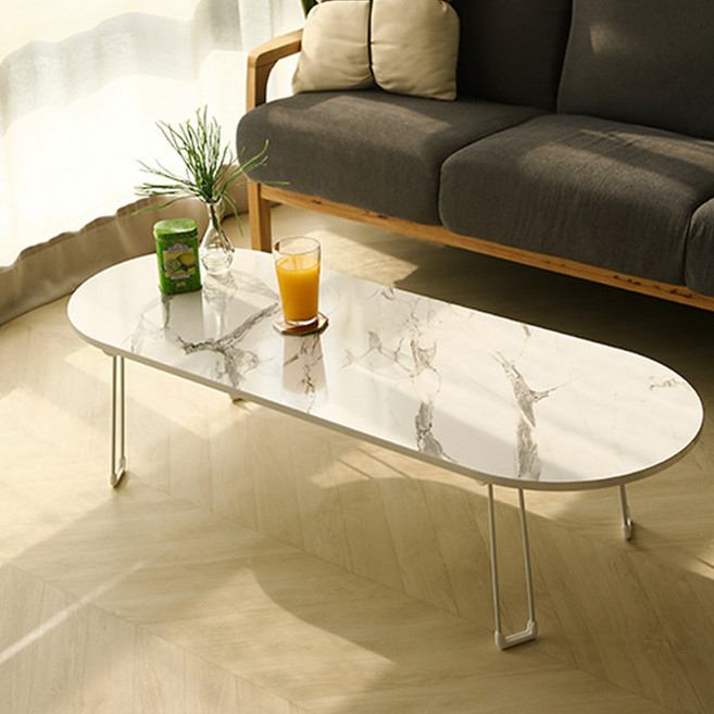 스토리퍼니쳐 국내생산 E0 LPM 스노우보드 거실 테이블 1200, 화이트마블