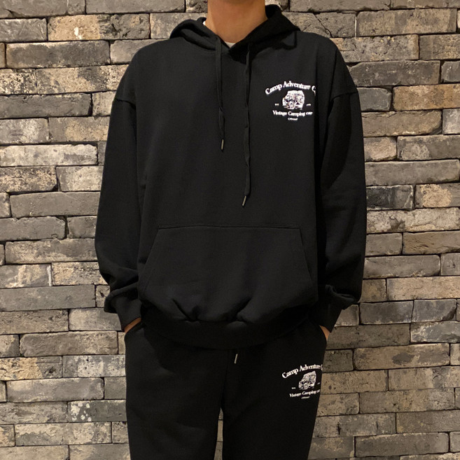 엠씨티 문컬렉션 남녀공용 베이직 트레이닝 쭈리 후드티 + 팬츠 세트