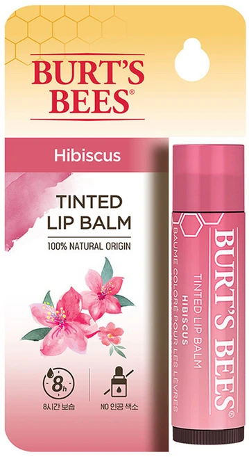 버츠비 틴티드 립밤, 히비스커스, 4.25g, 1개 - 쿠팡