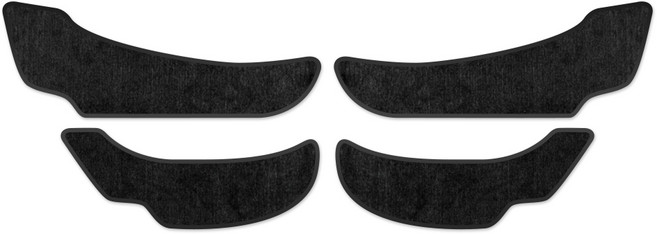 이모션 벨벳 검정원단 검정테두리 도어커버, 쌍용, 체어맨 H, 이모션 도어커버 [벨벳] (와인원단 검정테두리)