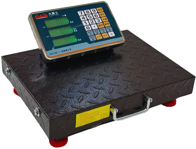 大勇士 無線秤 台斤公斤功能 儲存重量 無線台秤 電子秤, HO-100, 黑色, 200kg