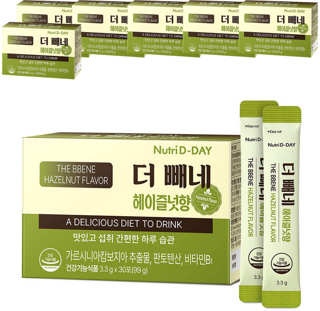 뉴트리디데이 더빼네 헤이즐넛향, 99g, 7개