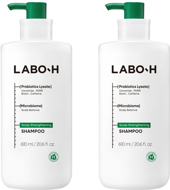 LABO-H 益生菌強健頭皮洗髮精, 610ml, 2個