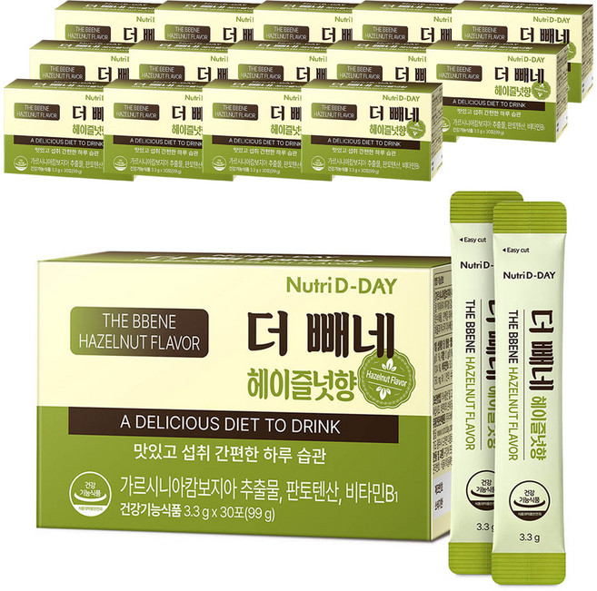 뉴트리디데이 더빼네 헤이즐넛향, 99g, 15개