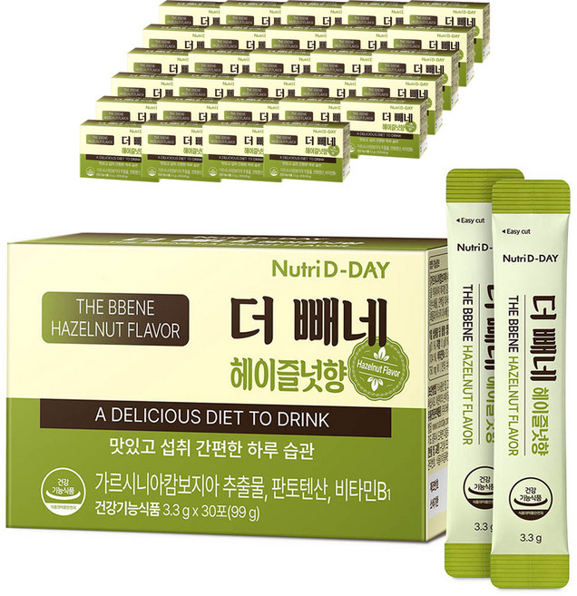 Nutri D-DAY Caffe Brune 瘦身食品 榛果風味, 99g, 30個