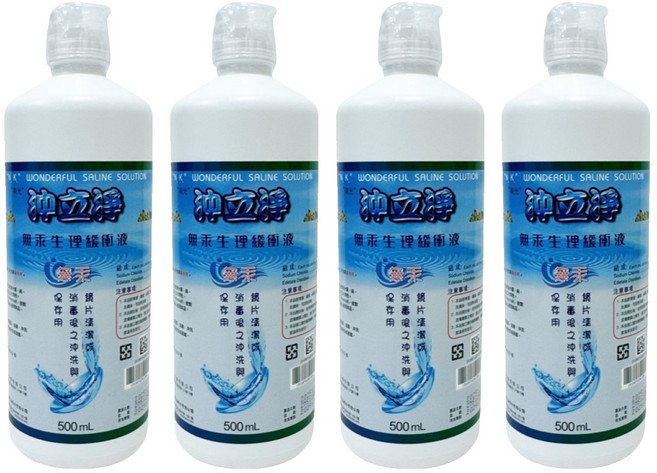 南光化學 沖立淨無汞生理緩衝液, 500ml, 4瓶