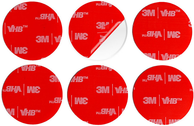 브이에이치비 쓰리엠 원형 양면테이프 투명 35 x 35 mm, 6개