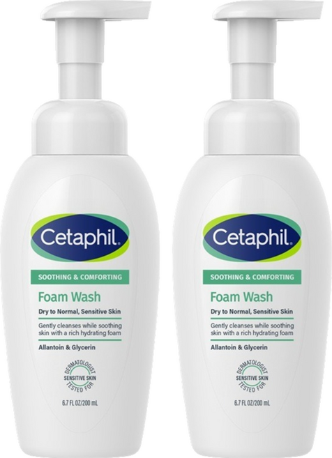 세타필 수딩 클렌징폼 워시, 200ml, 2개