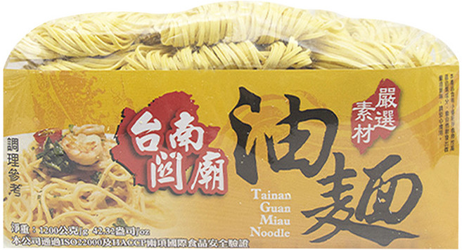 忠義 台南關廟油麵 15入, 1.2kg, 1包