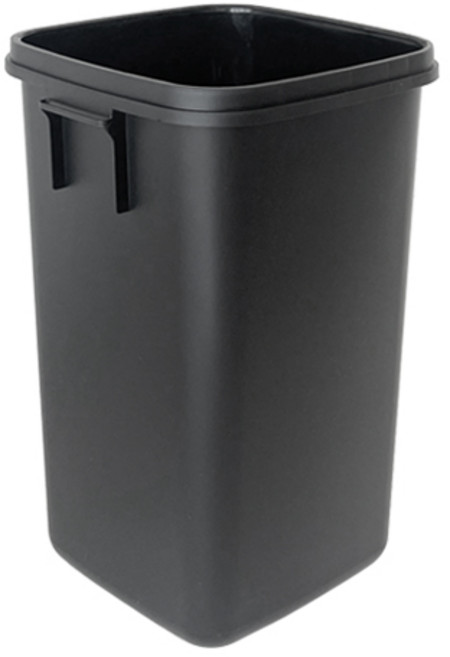 리빙앤트리 사각 오픈 휴지통 30L, 블랙