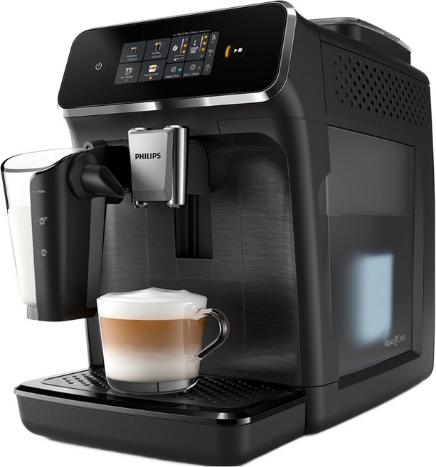 필립스 라떼고 2000 시리즈 전자동 에스프레소 커피머신, EP2330/19, 매트 블랙