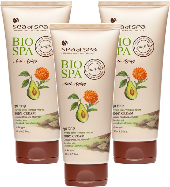 sea of spa 酪梨金盞花體霜, 180ml, 3條