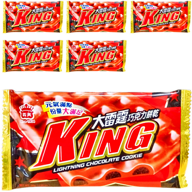 義美 大雷霆巧克力餅乾, 30g, 6包
