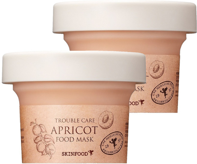 스킨푸드 살구 푸드 마스크 120g, 1개입, 2개