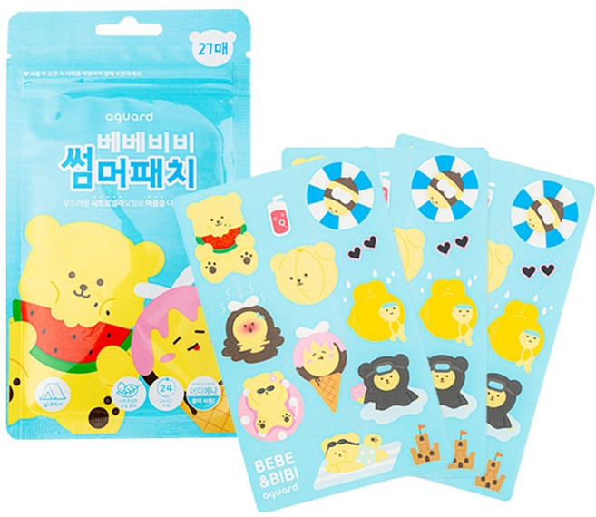 아가드 베베 비비 썸머패치 27p, 혼합색상, 1개