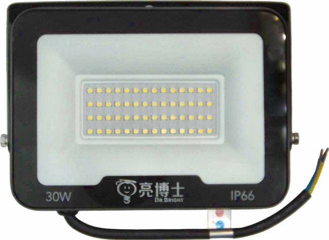 Dr.Bright 亮博士 LED 防水 超薄投光燈 黃光 50W 23.9 x 16.7 x 2.7cm, 1個