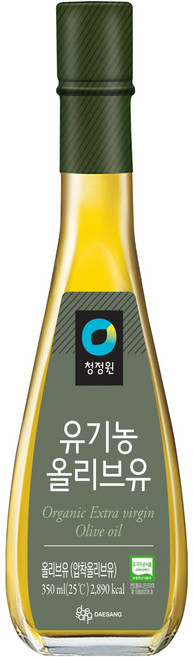 청정원 유기농 올리브유, 350ml, 1개