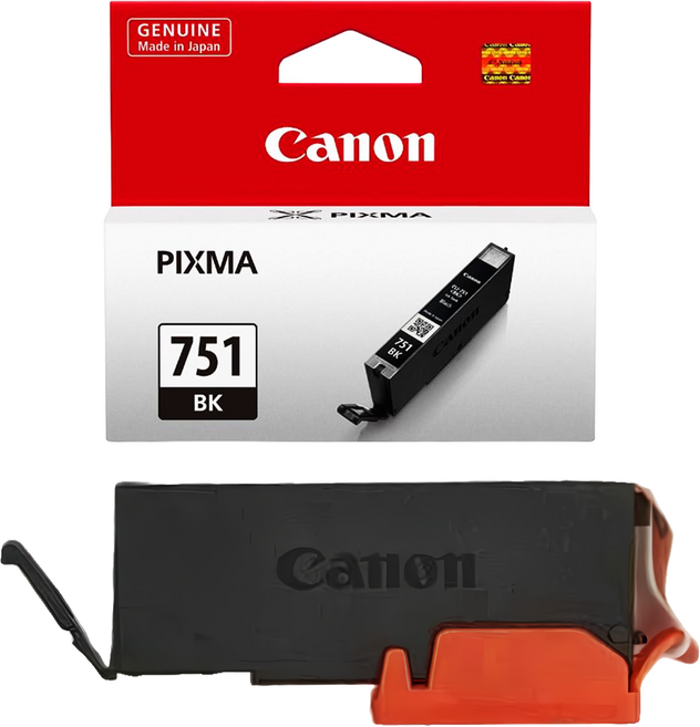 Canon 佳能 CLI-751 噴墨專用正品墨水匣, 黑色, 1個
