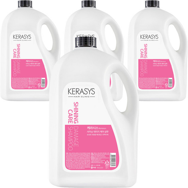 케라시스 샤이닝 데미지 케어 플러스 샴푸, 4L, 4개