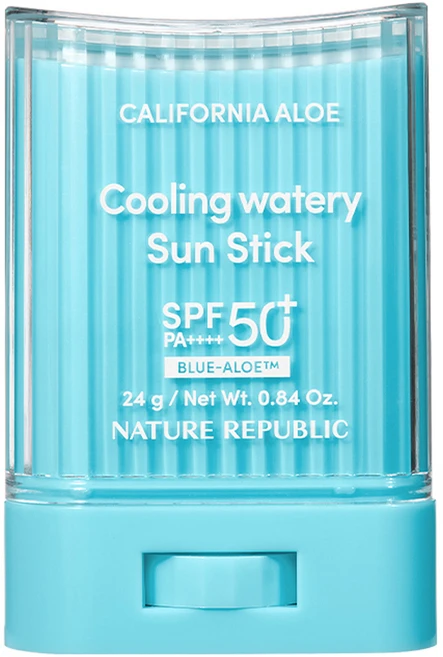 네이처리퍼블릭 캘리포니아 알로에 쿨링 수분 선스틱 SPF50+ PA++++, 24g, 1개 - 쿠팡