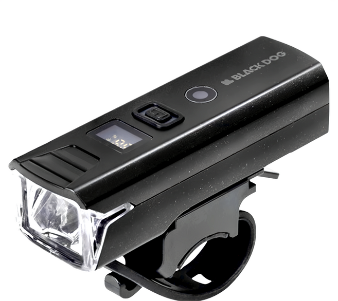 BLACK DOG 黑狗 扶光自行車頭 T1 1500mAh, 黑色, 1個