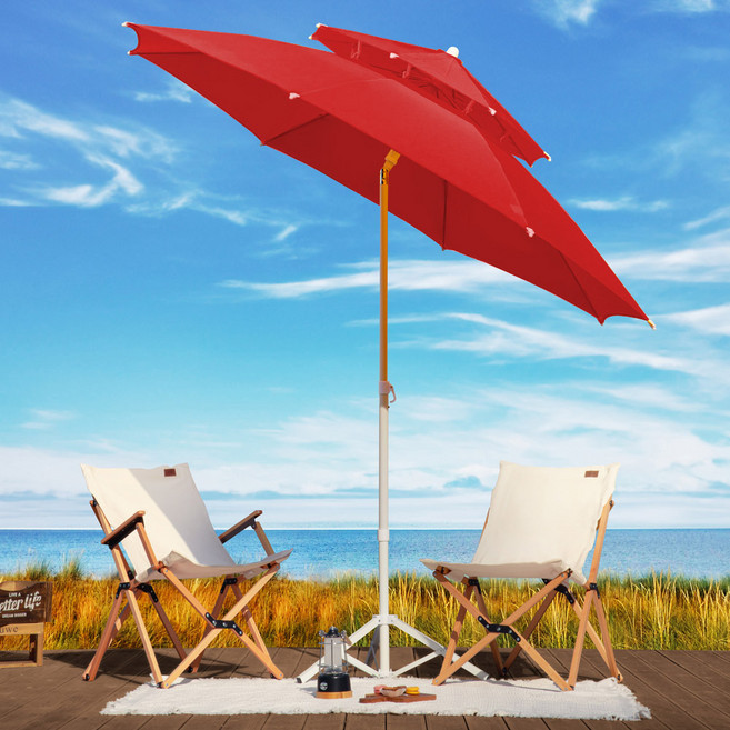 로티캠프 파라솔 플러스 파라솔 꺾임형, 레드