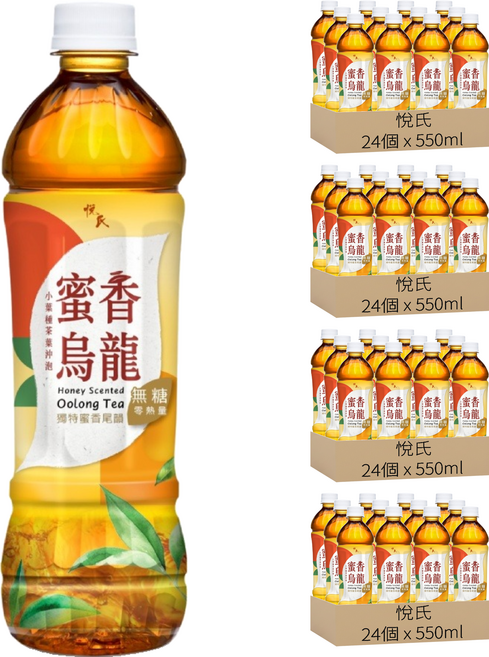 悅氏 蜜香烏龍茶 無糖, 96個