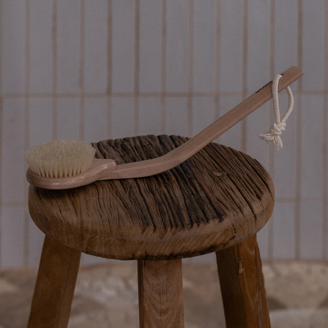 웨신 버취 2D 바디브러쉬, 내추럴, 1개입, 2개