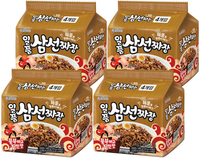 팔도일품 삼선짜장 120g, 16개