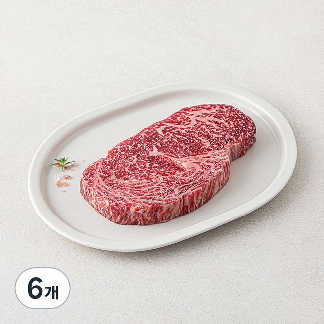 우미학 한우 1등급 숙성등심 구이용 (냉장), 200g, 6개