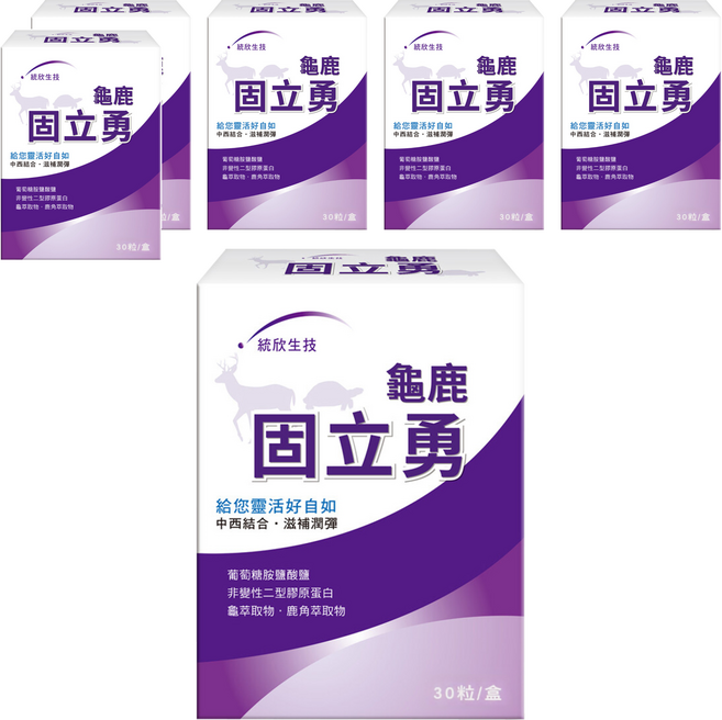 統欣生物科技 龜鹿固立勇 500mg, 30顆, 6盒