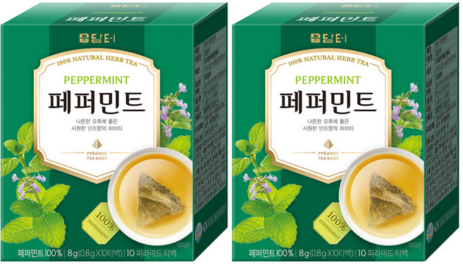 담터 페퍼민트 티백, 800mg, 10개입, 2개