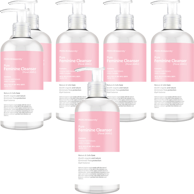 페디슨 퓨어 페미닌 플로럴 자무 여성 청결제 액상형, 300ml, 6개