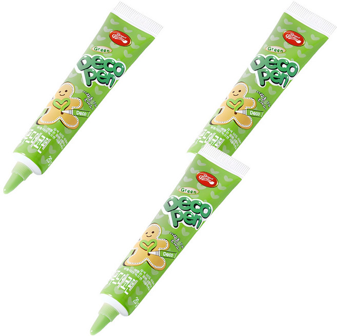 브레드가든 그린 푸드 데코펜, 20g, 3개