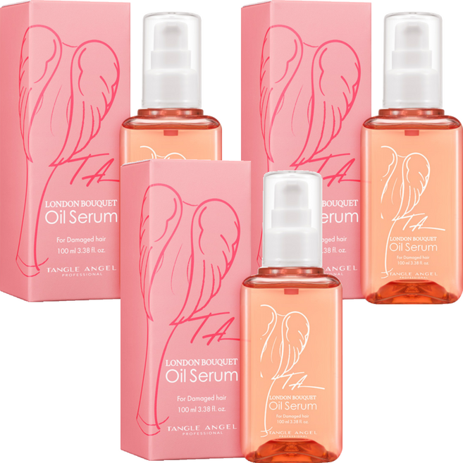 탱글엔젤 런던부케 극손상 단백질 헤어 에센스 오일, 100ml, 3개