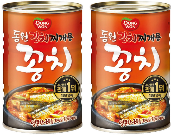 동원 김치찌개용 꽁치 통조림, 300g, 2개