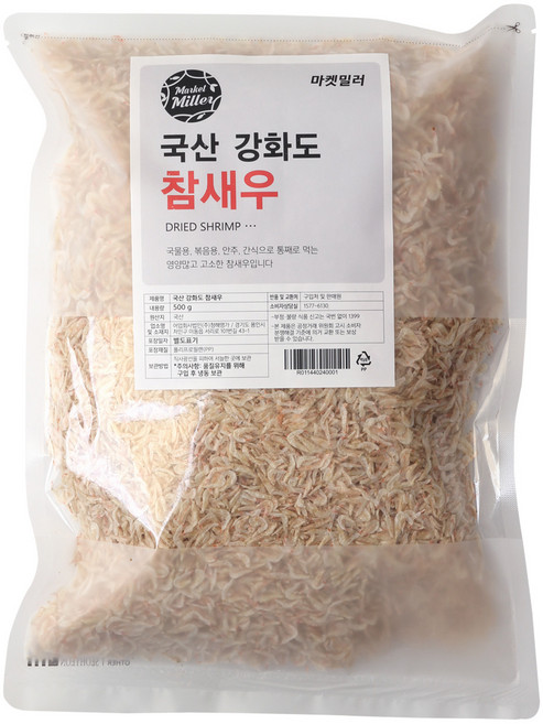 韓國產乾燥蝦米, 500g, 1包