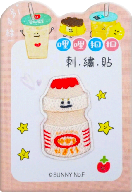 Sunny 三瑩文具 哩哩扣扣 刺繡裝飾貼 台灣製造, 多多, 3件