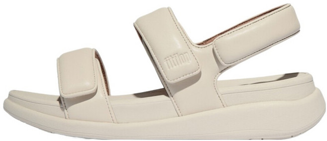 fitflop 女款 F-Mode Go 可調式厚底後帶涼鞋, 巴黎米色, 225