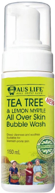 AUS LIFE 澳思萊 茶樹檸檬香桃潔顏洗卸慕斯 150ml 控油 舒緩 輕卸妝, 1瓶