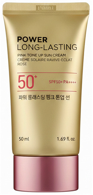 THE FACE SHOP 菲詩小舖 fmgt 台灣公司貨 金鑽校色防曬霜(粉紅)SPF50+ PA++++, 50ml, 1個